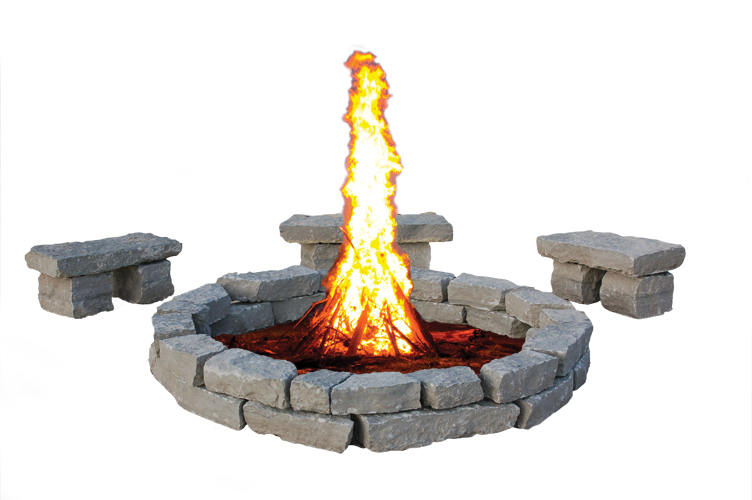 Canyon Gray Kits - Fire Pit Transparent Png (752x500), Png Download