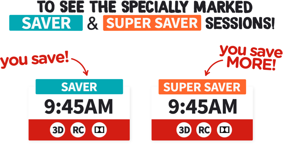 Super Saver On The Website, App Or In Cinema To Enjoy (940x481), Png Download