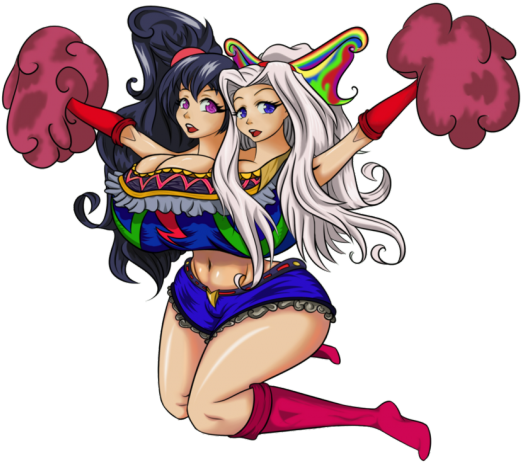 Black Cheerleader Cliparts - Cheerleader Fusion Deviantart (640x480), Png Download