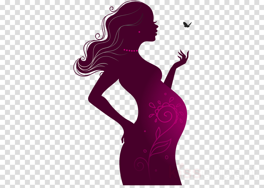 Silhouette Schwangere Frau Clipart Stock Photography - Do You Call (900x640), Png Download