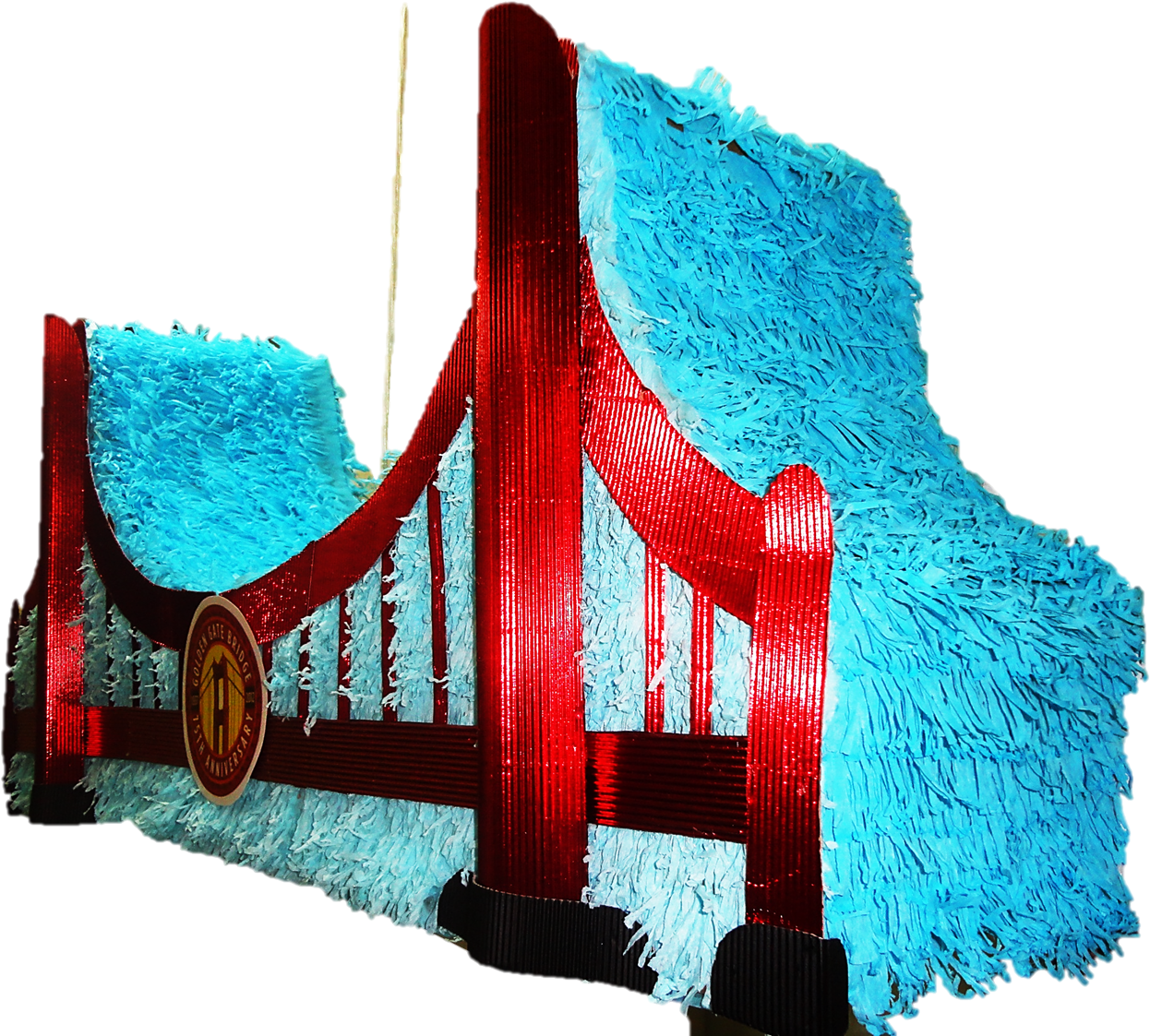 Golden Gate Bridge Pinata - Golden Gate Bridge (1298x1125), Png Download