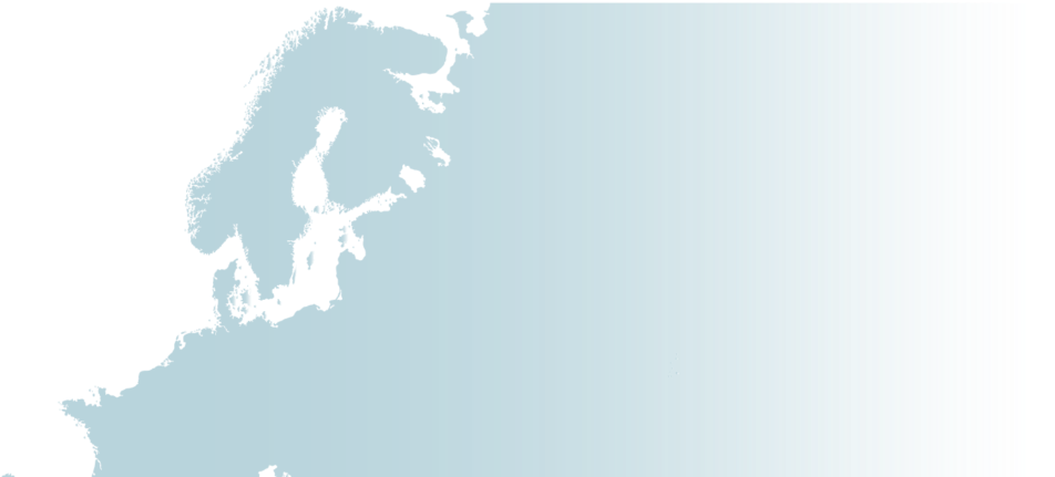 Nordic Life Co - Blank Physical Map Of Europe With Rivers (1030x431), Png Download