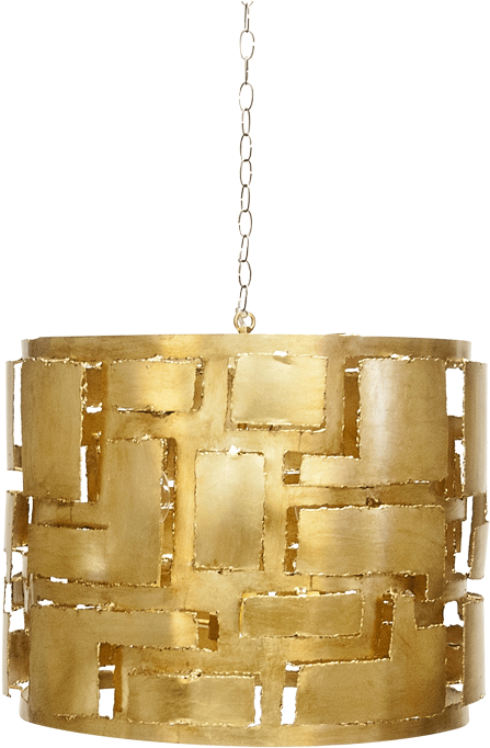 3-light Drum Chandelier - 3-light Drum Pendant Worldsaway Leo S (800x800), Png Download