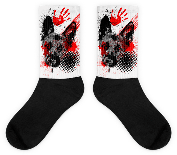 Clip Art German Shepherd Tattoo - Trash Polka (600x600), Png Download