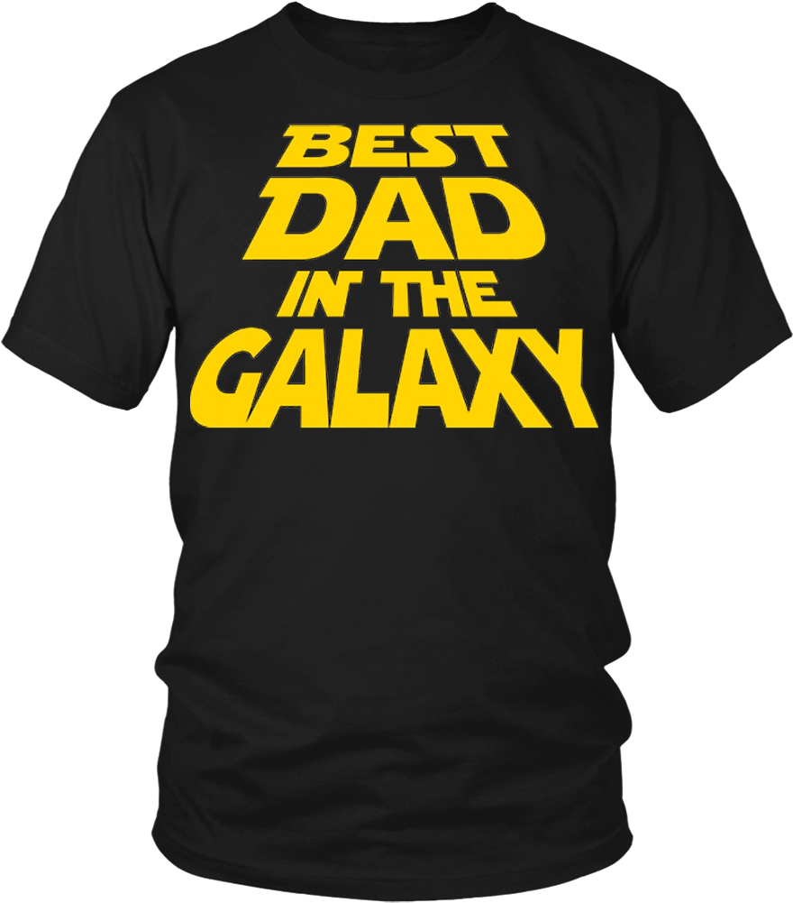Best Dad In The Galaxy - Crew Best Dad In The Galaxy, Women's, Size: Xxl, Black (1000x1000), Png Download