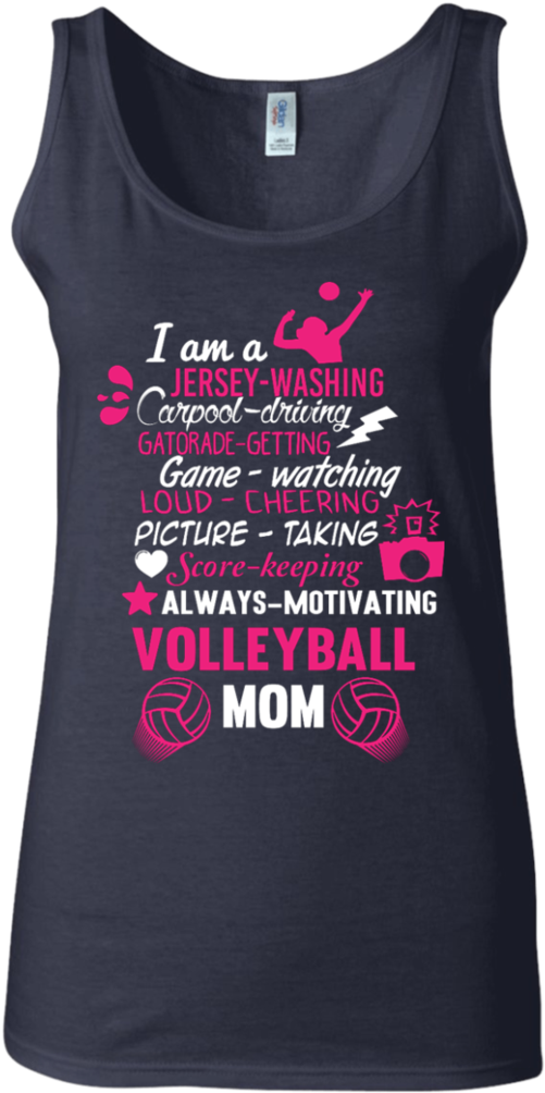 I Am A Volleyball Mom Ladies' Softstyle Fitted Tank - Rhinestone Bridesmaid Tank Top Bling Bridemaid Shirt (1024x1024), Png Download