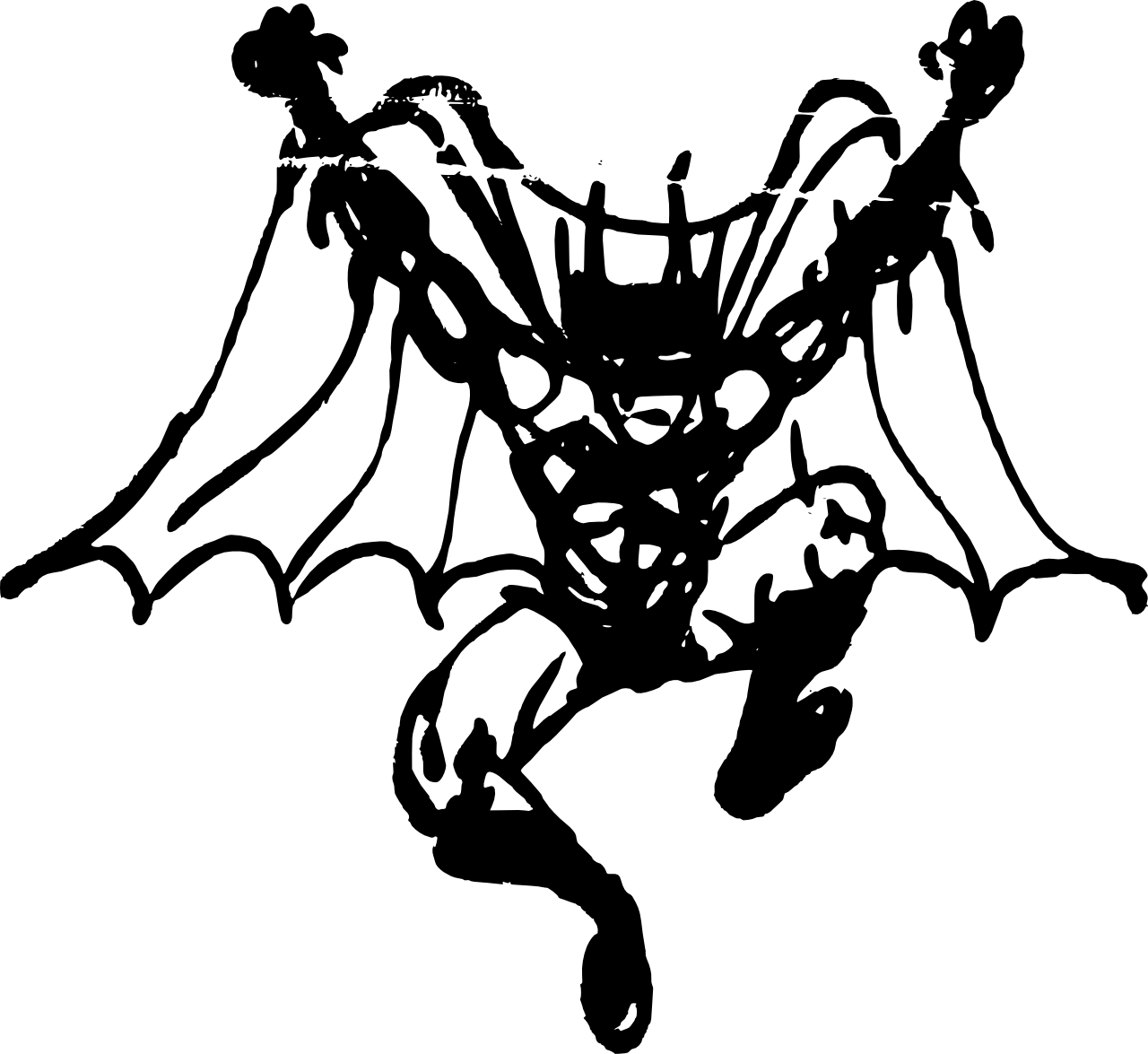 Sing Drawing Graffiti Clip Free Library - Batman Graffiti Png (1280x1175), Png Download