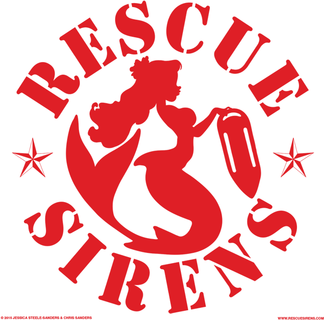 The Graphic Logo, Featuring The Mermaid Silhouette - Rescue Sirens Nim (640x640), Png Download