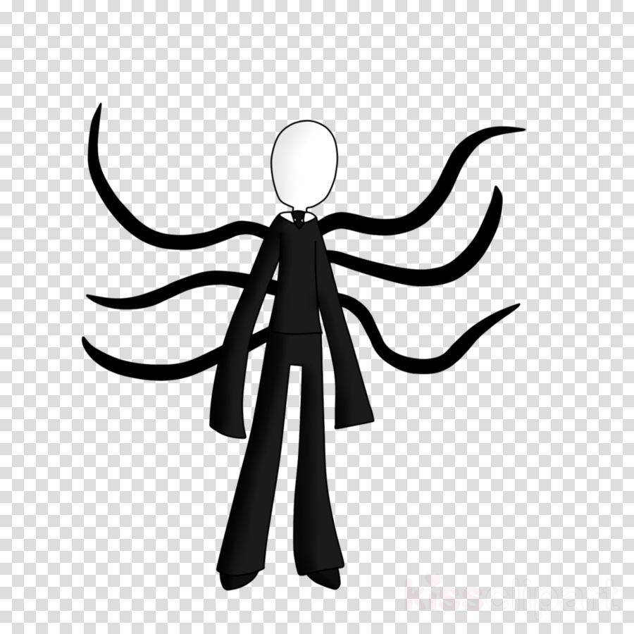 Drawings Slenderman Cartoon Clipart Slenderman Slender - Slender Man Cartoon Drawing (900x900), Png Download