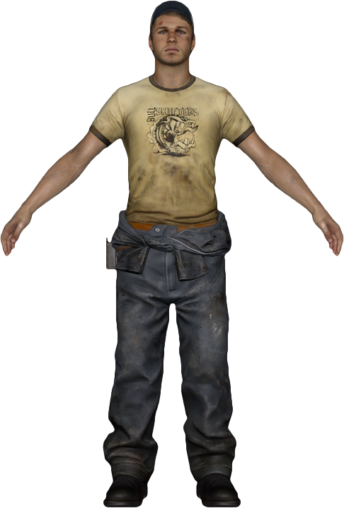 Ellis Model Hlmv - Shrek (486x717), Png Download