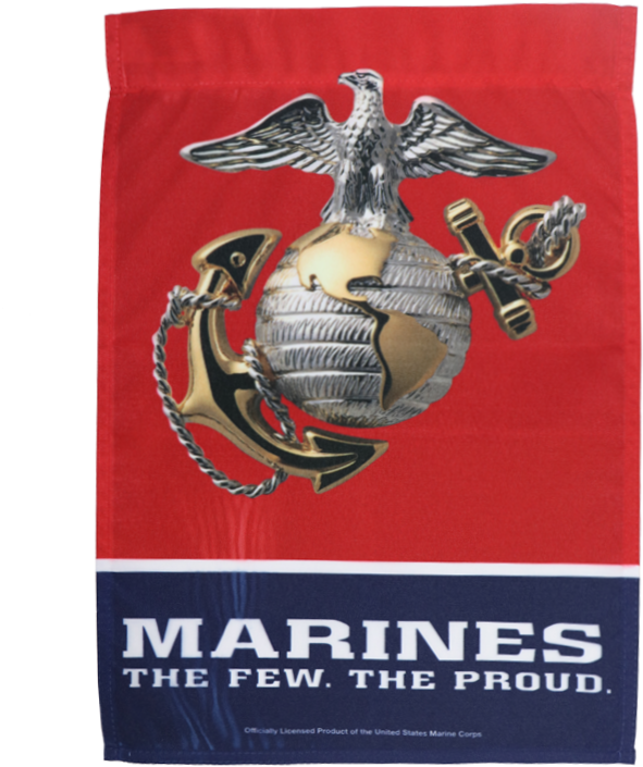 Wincraft Us Marine Corps Usmc House Flag (800x800), Png Download