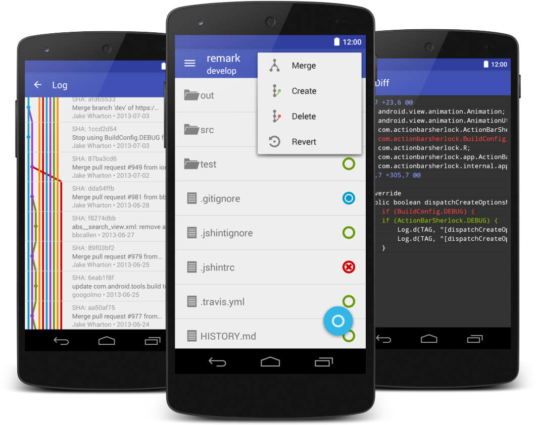 Pocket Git - Android Git (1489x841), Png Download