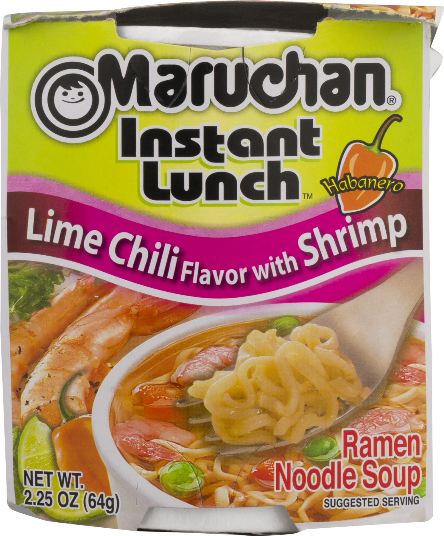 Maruchan Instant Lunch Lime Chili Flavor W/shrimp Instant - Maruchan Instant Lunch Cheese (1800x1800), Png Download