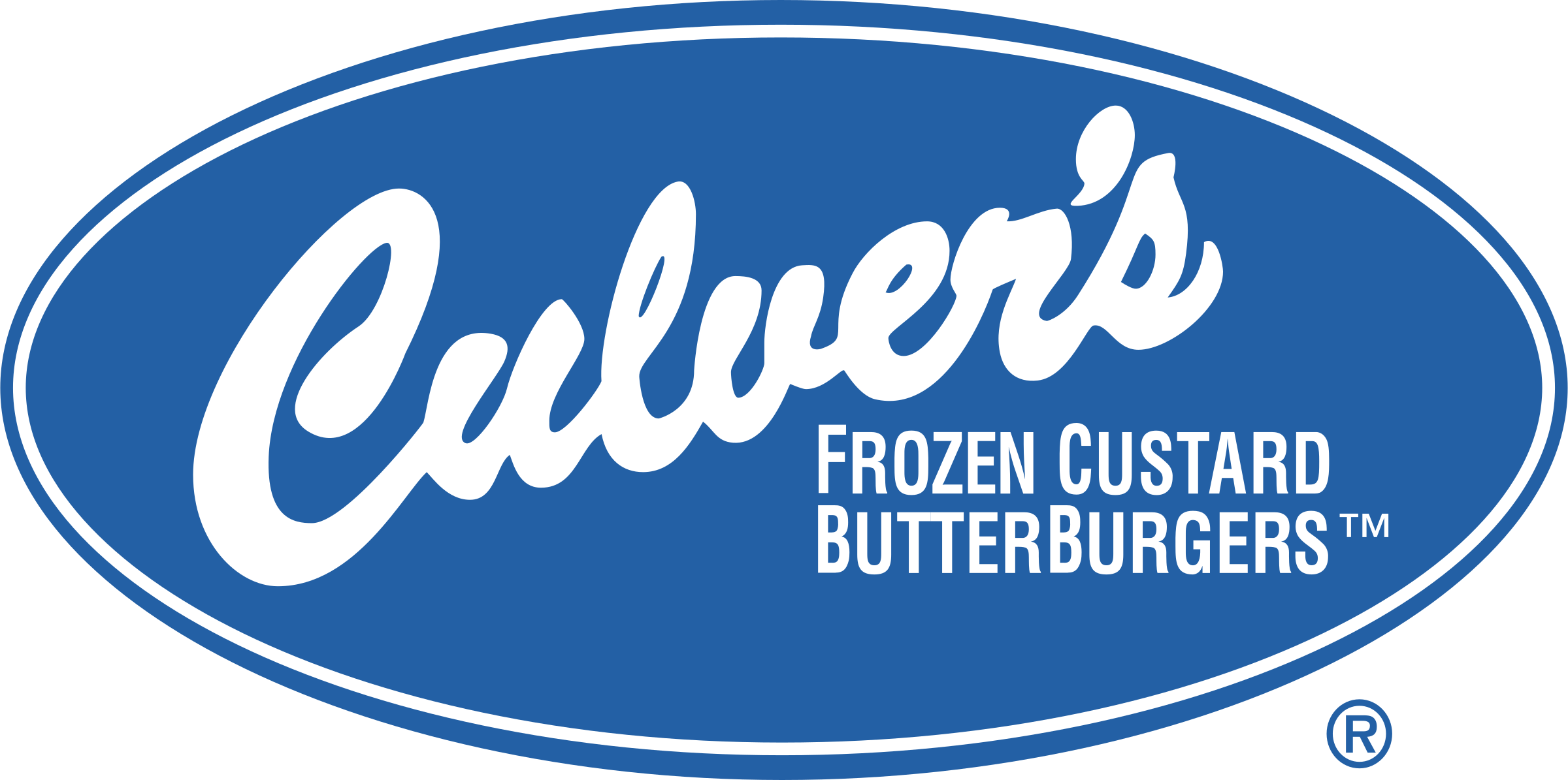 Culvers Restaurants 1 Logo Png Transparent - Culvers Logo Png (2400x1195), Png Download