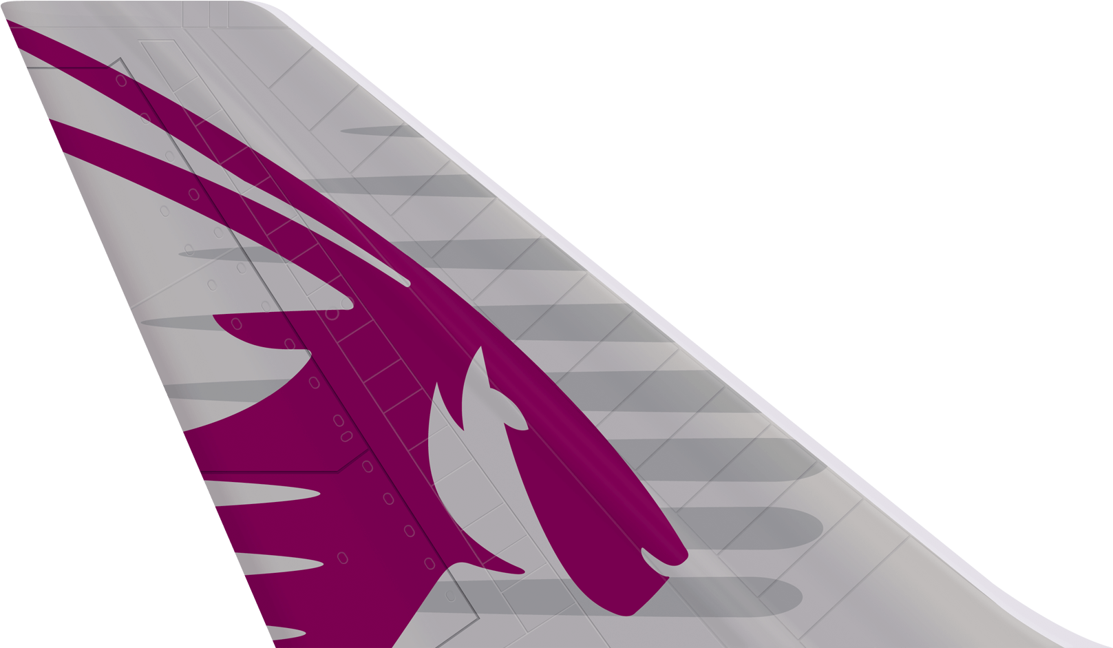 Qatar Airways - Qatar Airways Tail Logo (1670x940), Png Download