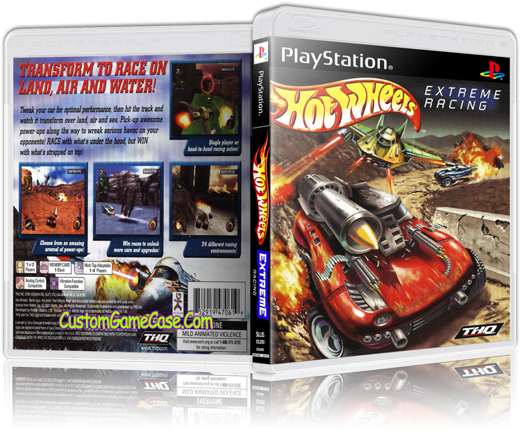 Extreme Racing Sony Playstation Hot Wheels Extreme Racing Playstation Ps1 (800x631), Png Download