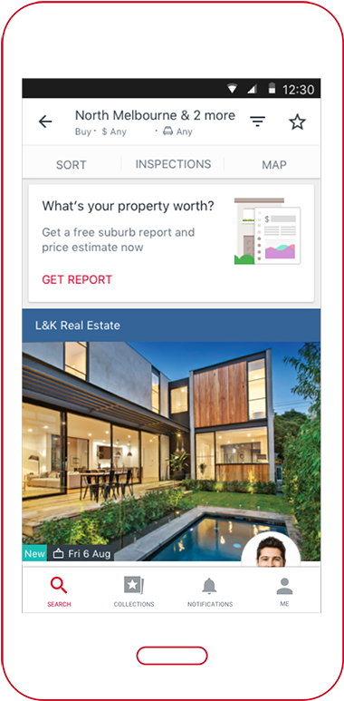 Search Icon - Realestate Au App (401x801), Png Download