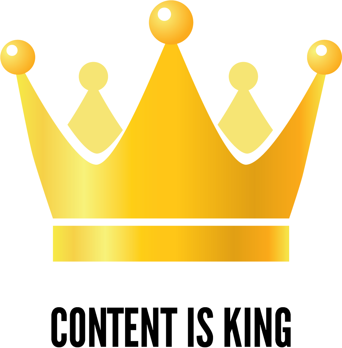Digitpal On Twitter - Content Is King Png (1137x1200), Png Download