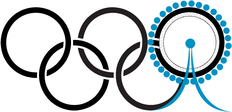 Olympic Logo Redesign - Vancouver 2010 (862x519), Png Download