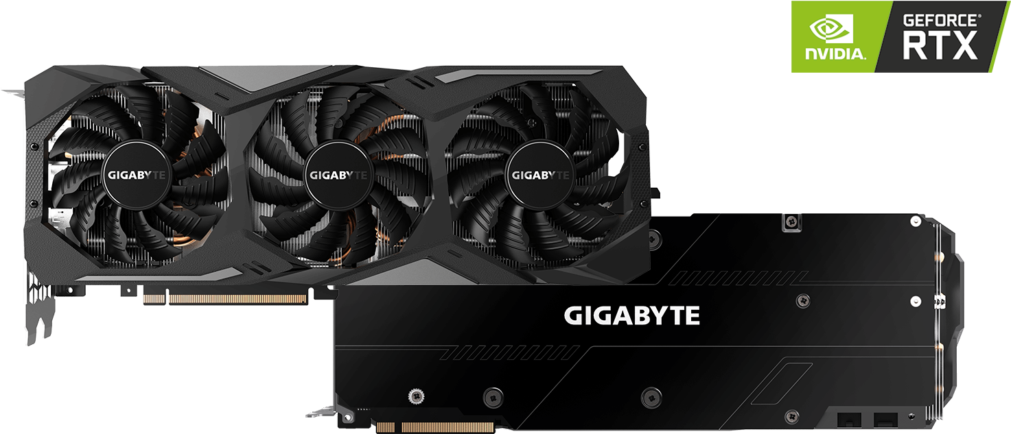 Gigabyte Rtx 2080 Gaming Oc Gpu The Gigabyte Nvidia - Gigabyte Nvidia Geforce Rtx 2080 Gaming Oc (1707x632), Png Download