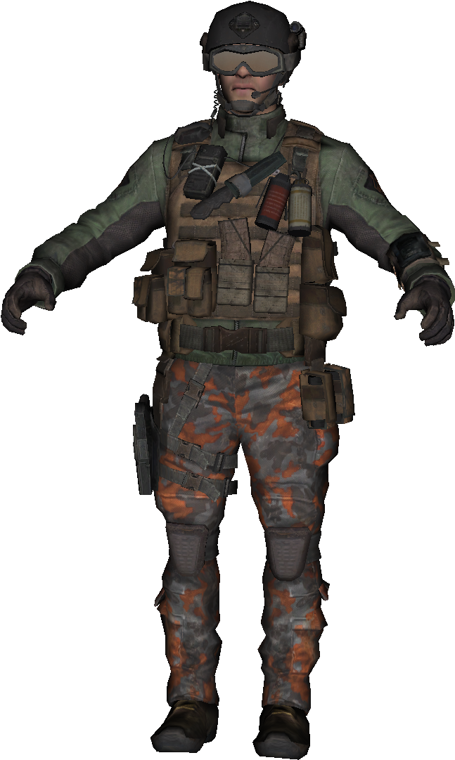 Mw3 Assault Juggernaut - Half Life Opposing Force Engineer (656x1087), Png Download