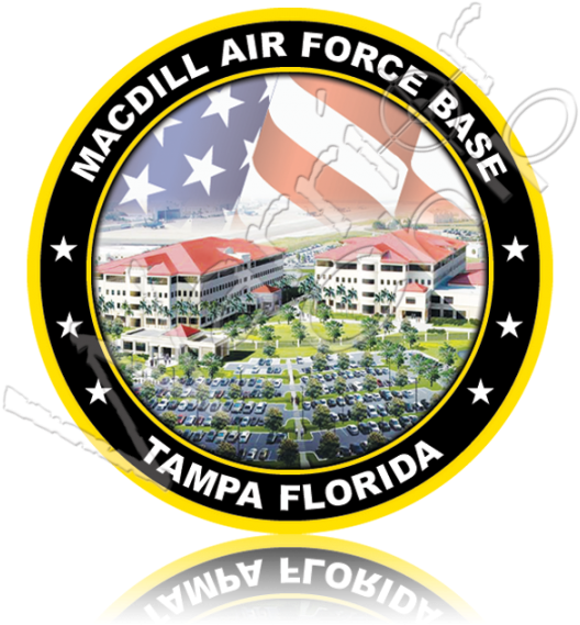 Official Vfw Logo Related Keywords Official Vfw Logo - Macdill Air Force Logo (540x600), Png Download
