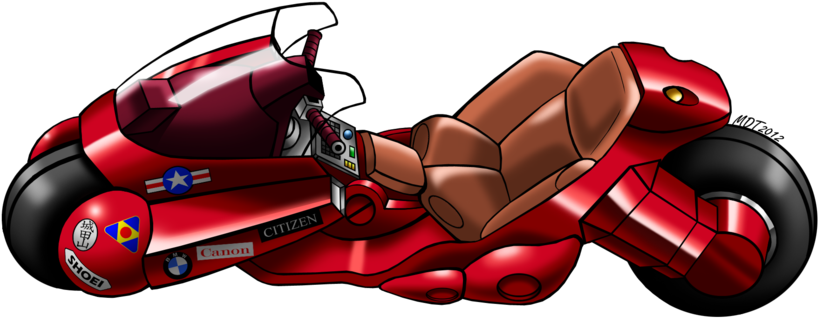 Akira Png - Akira Motorcycle Png (900x484), Png Download