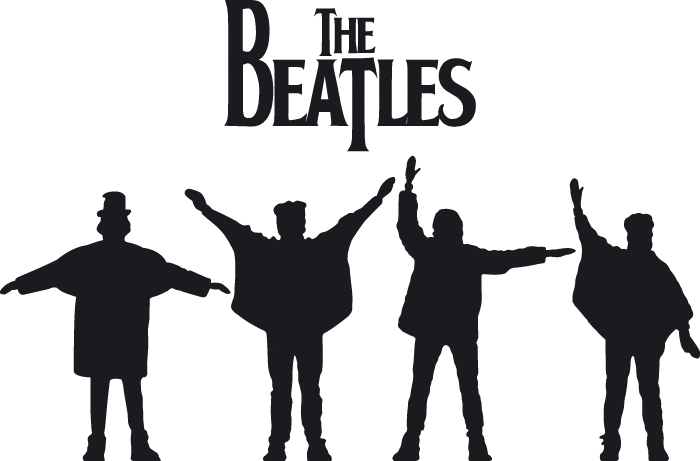 Simbolos Bandas De Rock - Beatles Vector (700x461), Png Download