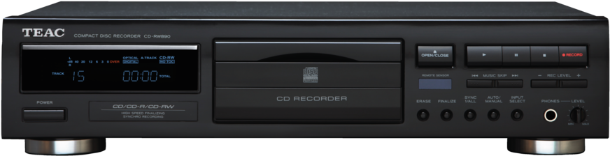 Teac Cd-rw890 B Front R976x488 - Teac Cd-rw890 Cd Player/recorder (976x488), Png Download