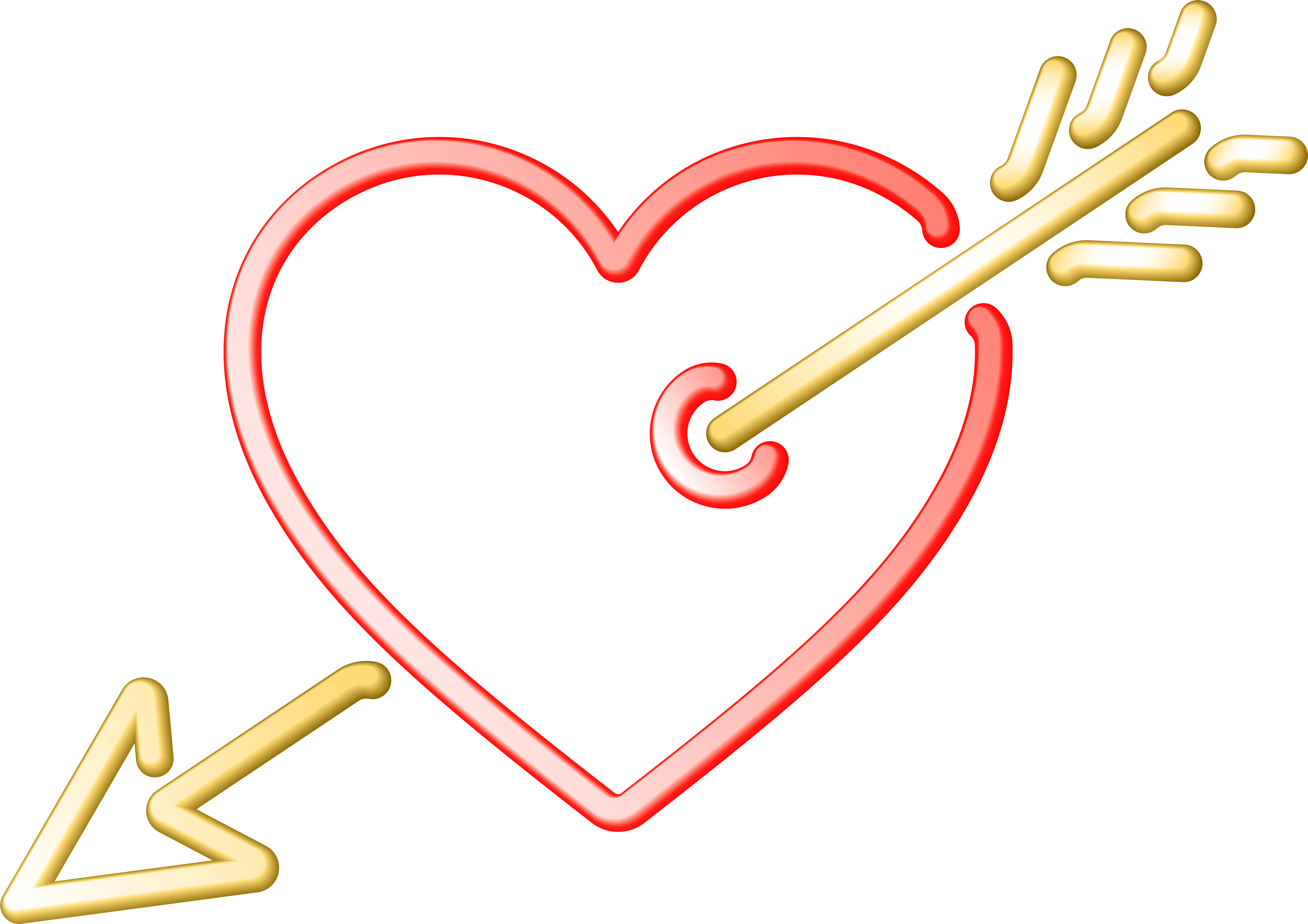 Heart Clipart For Kids At Getdrawings - Hearts And Arrows (8000x5653), Png Download