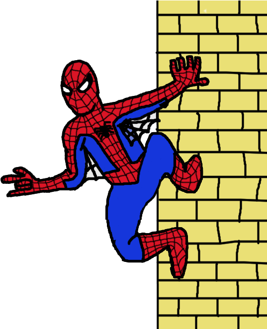 The Amazing Spider-man - Spider Man Ms Paint (593x661), Png Download