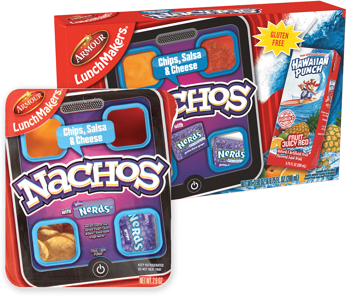 Armour Lunchmakers Nachos, Chips, Salsa & Cheese, (1200x1200), Png Download