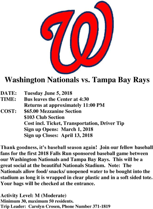 95 Riverside Parkway, Fredericksburg, Va - Washington Nationals (650x841), Png Download