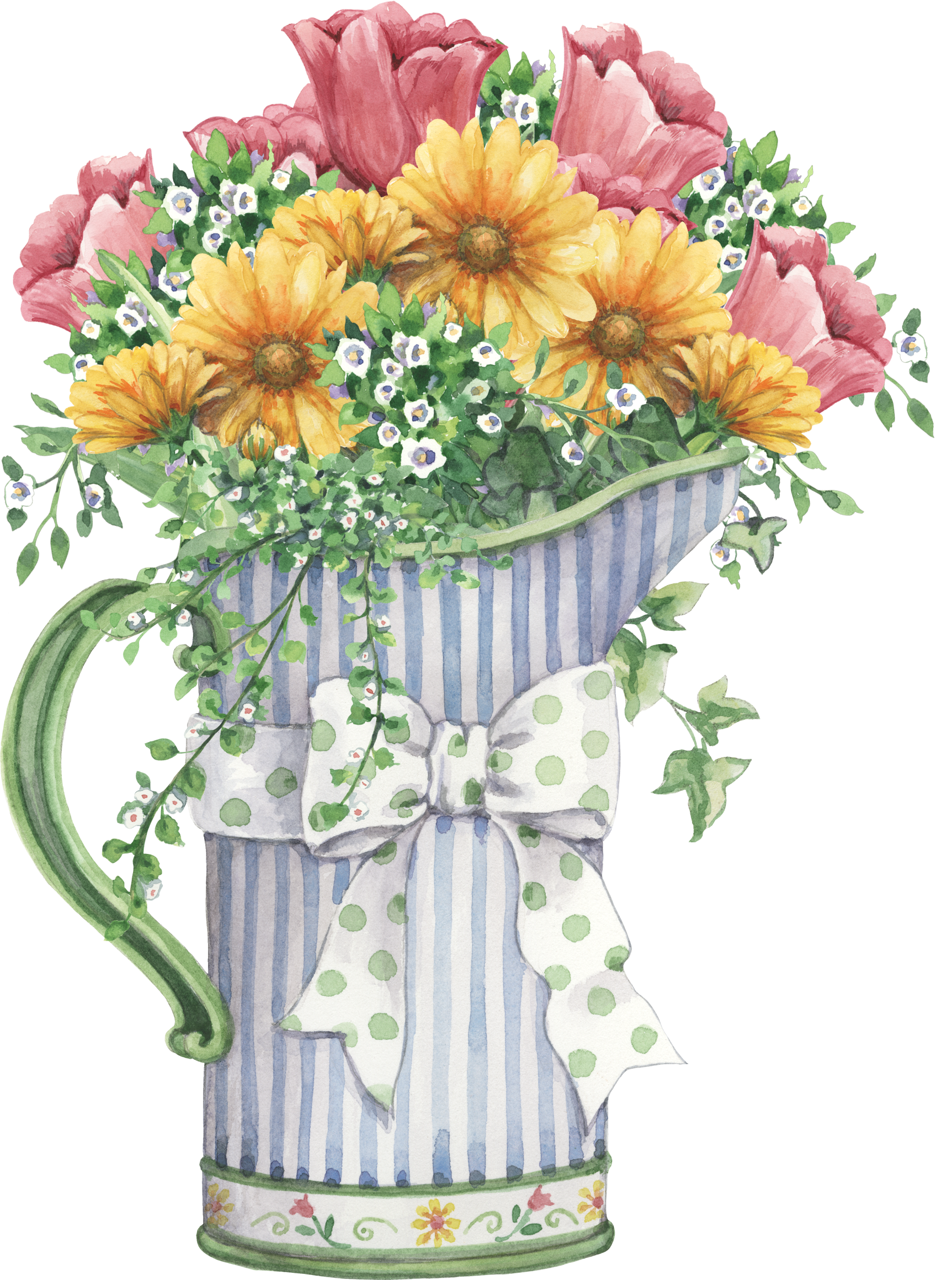 Image Only - Cuadros De Flores Para Baño (1725x2319), Png Download