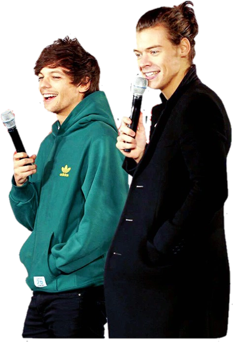 Louis And Harry Orlando (500x729), Png Download