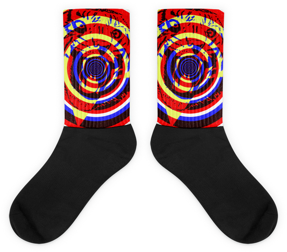 "tiger Nachos" Socks - Sock (1000x1000), Png Download