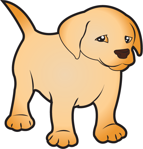 Vector Library Stock - Labrador Clip Art (550x575), Png Download