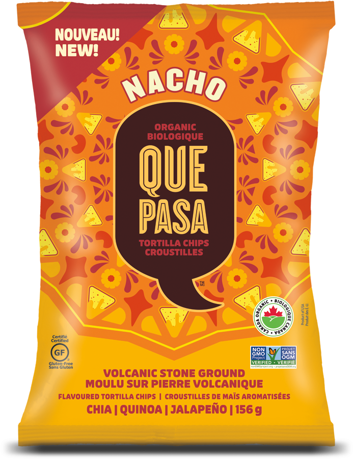 Que Pasa Nacho Organic Tortilla Chips (720x960), Png Download