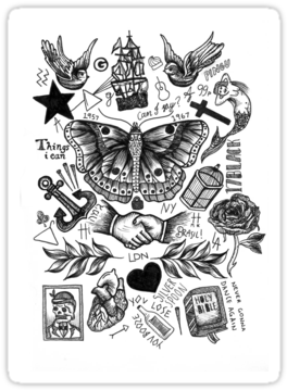 #harry Styles - Harry Styles Tattoos Phone Case (375x360), Png Download