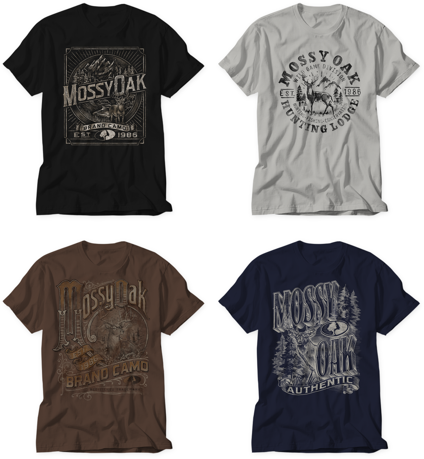 Mossy Oak T-shirt Designs - Xjapan 紅 に 染まっ た 夜 (1920x2100), Png Download