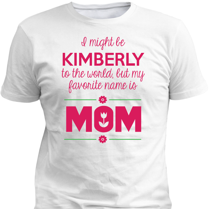 Favorite Name White T-shirt - Design T Shirt Text (700x700), Png Download