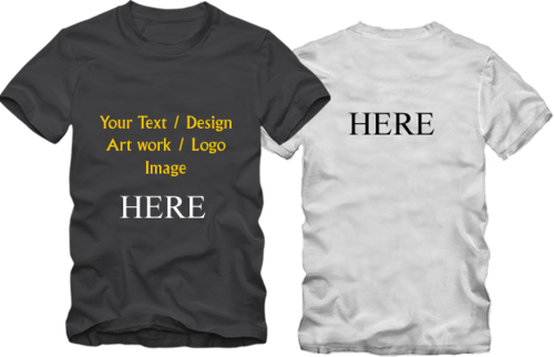 Promotional T Shirt Printing Service - Custom T Shirts India (500x322), Png Download