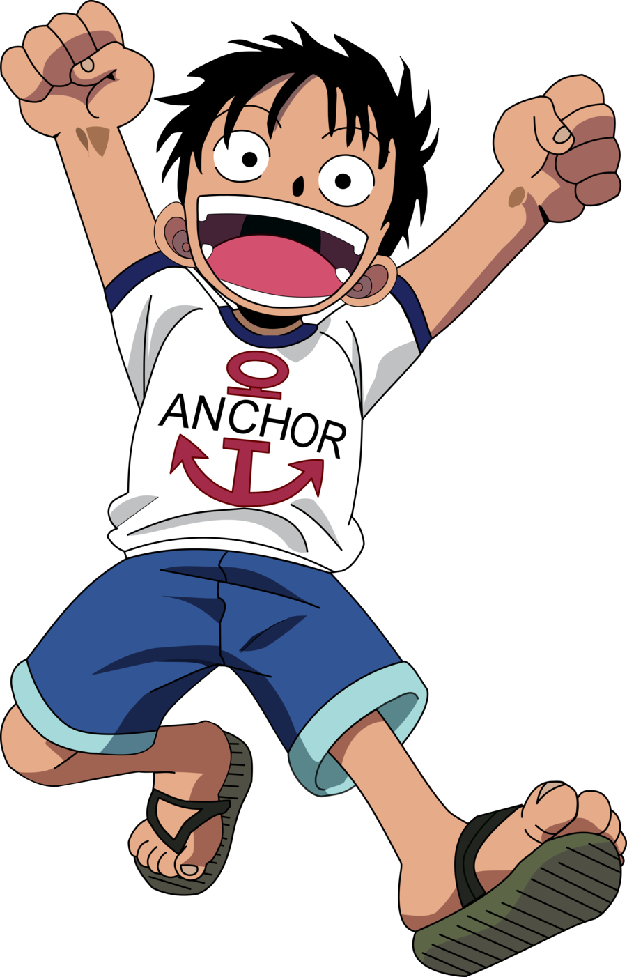 Monkey D Luffy Transparent Background - One Piece Luffy Transparent Background (900x1402), Png Download