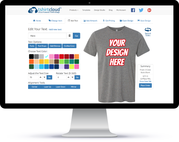 Create Your Own Custom T-shirts With Our Online Design - T-shirt (600x475), Png Download