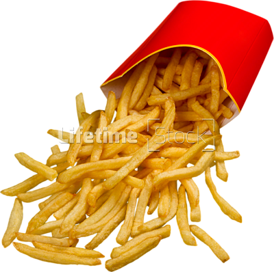 French Fry Png - Falling Fries Png (400x398), Png Download