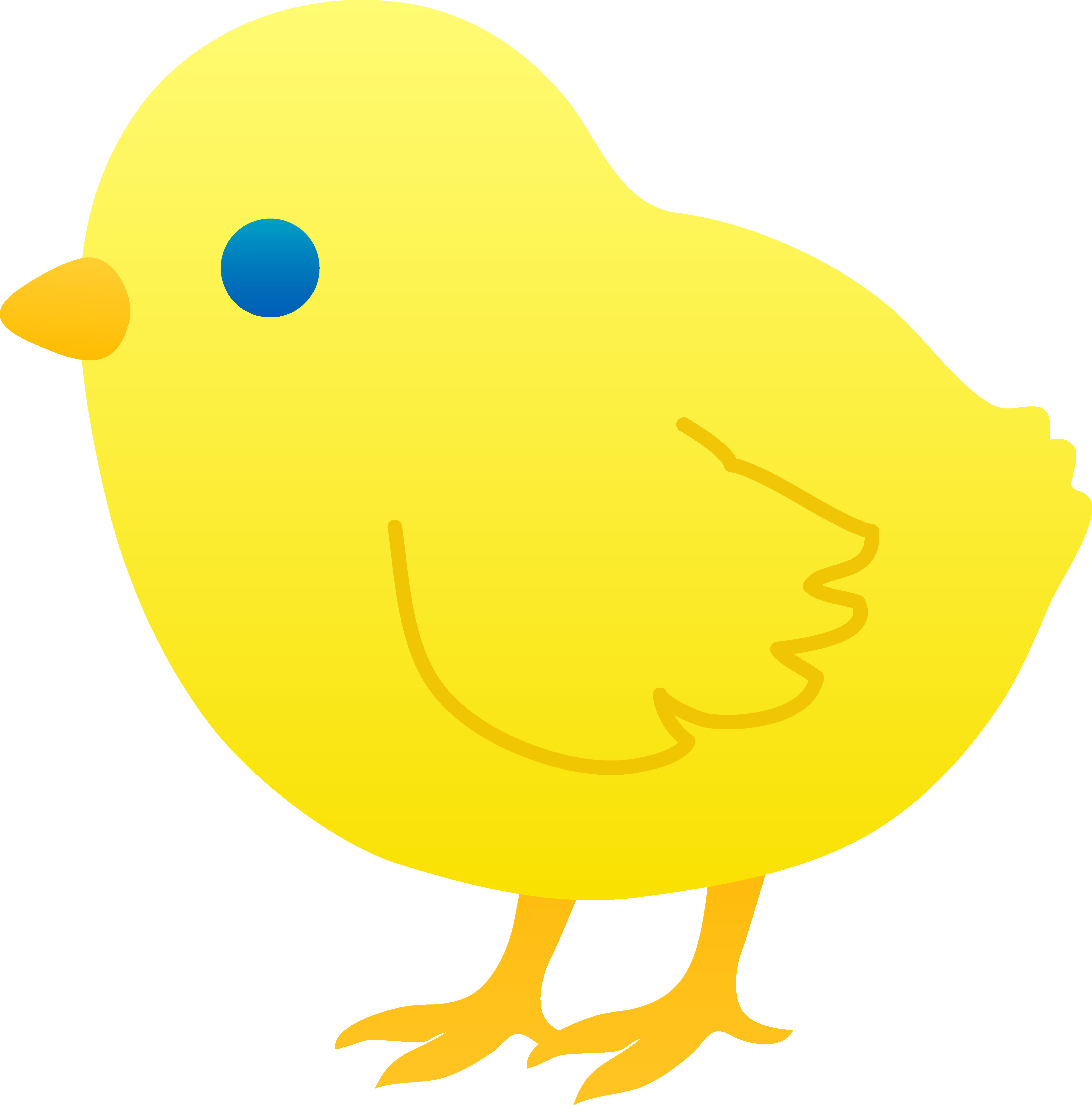 Cute Chicks Pinterest - Chick Clipart (4379x4429), Png Download