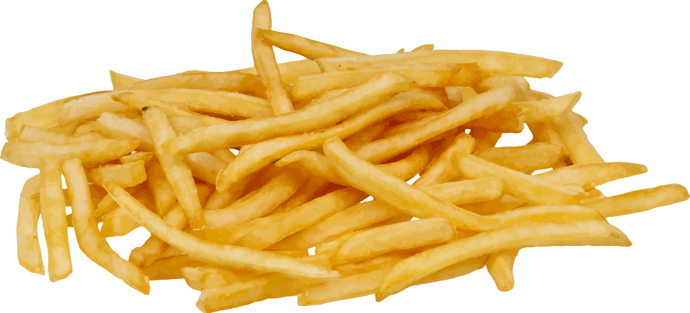 French Fries (1000x453), Png Download