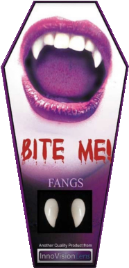 In The Mood To Be A Vampire Give People A Fright With - Innovision Lens Bite Me Fangs (450x450), Png Download