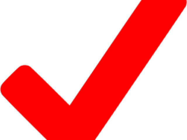 Red Checkmark (640x480), Png Download
