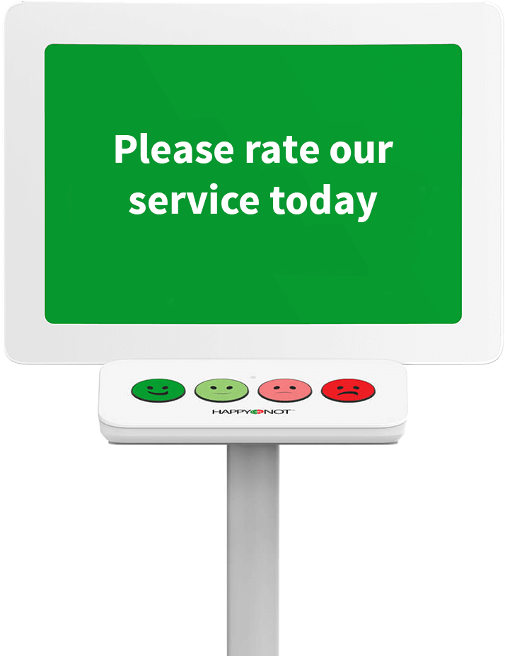 Happyornot Smiley Terminal- Front View - Billboard (775x940), Png Download